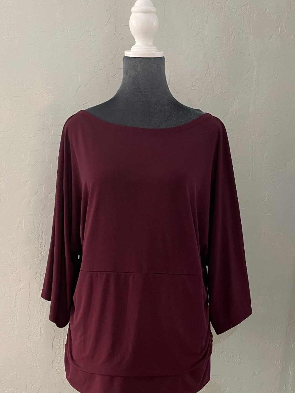 Lane Bryant burgundy batwing top (size 14/16)
